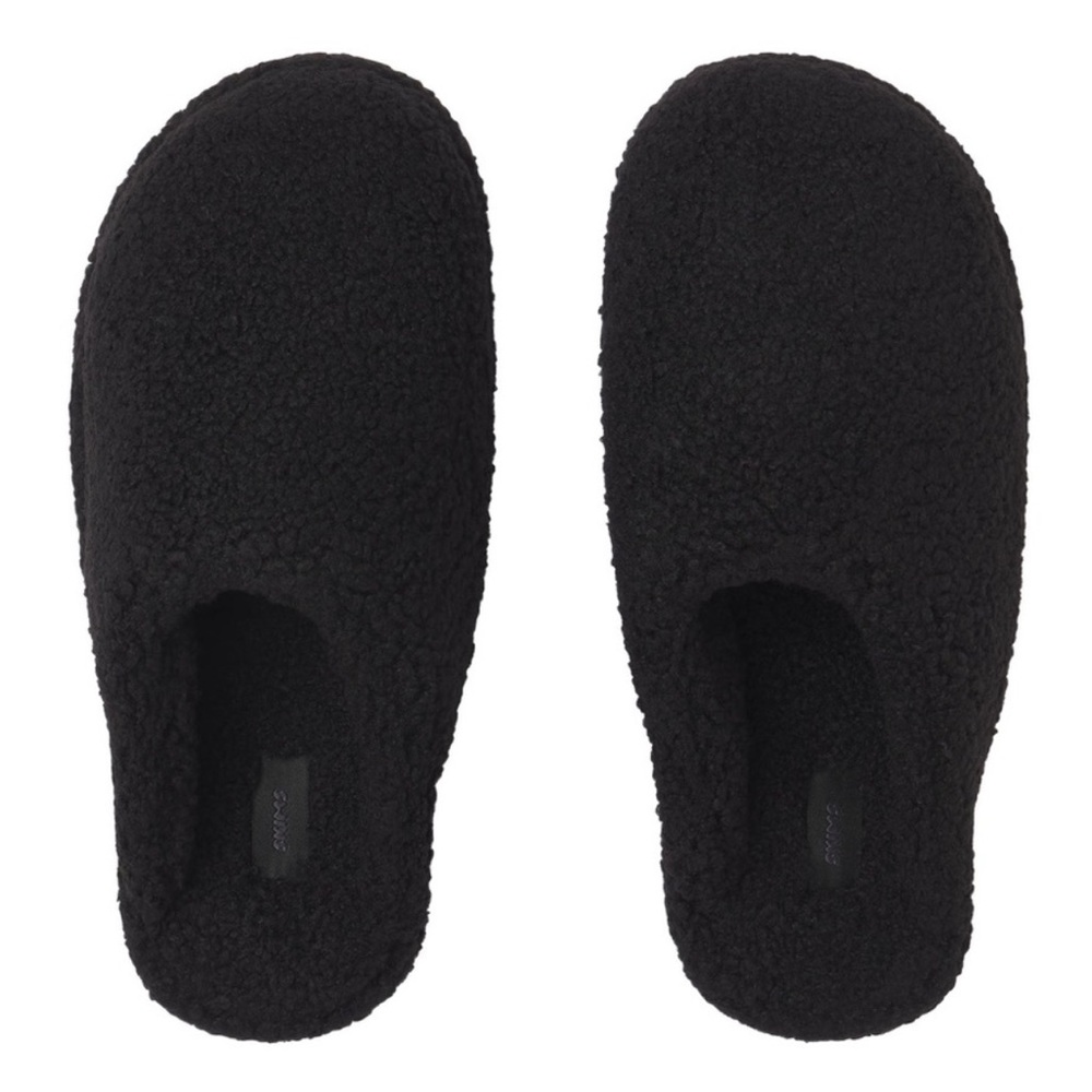Skims Teddy Slipper in Onyx Black Women’s Size 9 | Skims Teddy Slippers